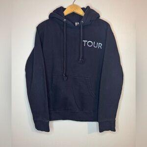 Black 'TOUR'‎ Pullover Hoodie - Unbranded Comfort